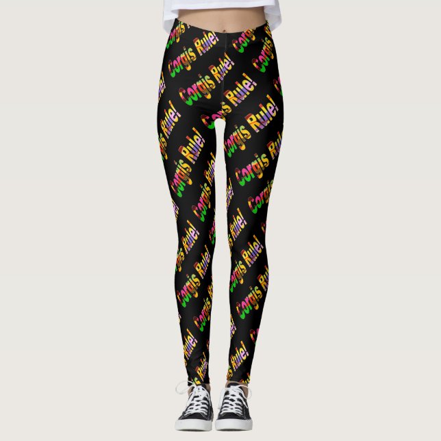 Corgis härskar leggings (Framsida)