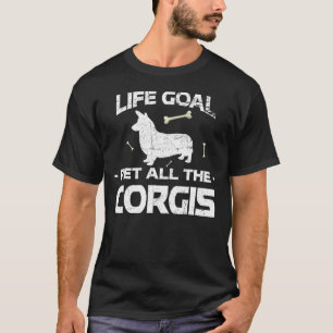 Corgis Hund Poppy Retro Corgi Mjukisdjur Hund T Shirt