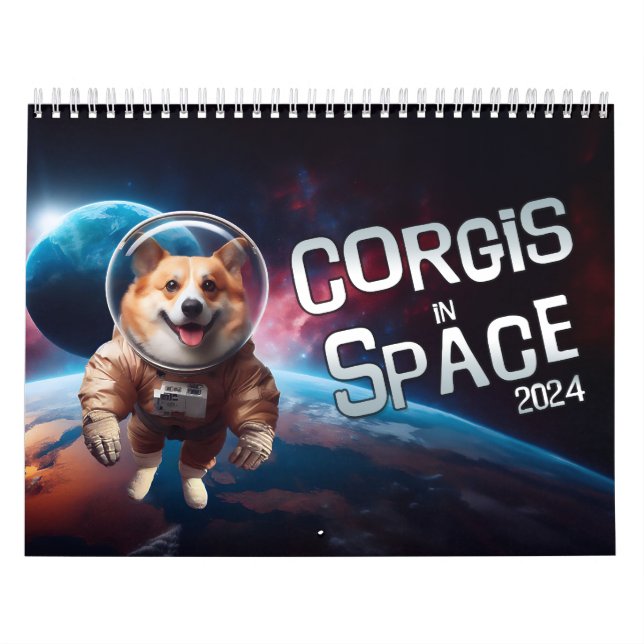 Corgis i rymden kalender (Omslag)