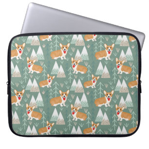 Corgis i skogarna Mönster i bergsområdena Laptop Fodral