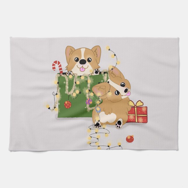 Corgis Kökshandduk (Horisontell)