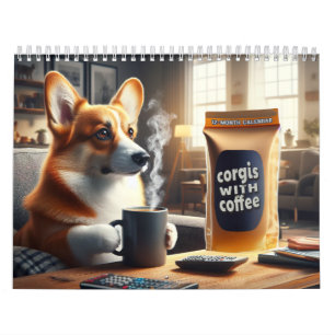 Corgis med kaffe! kalender