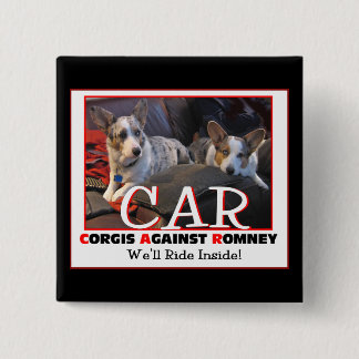 Corgis mot Romney klämmer fast Knapp