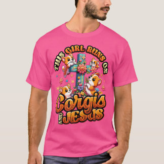 Corgis och Jesus Cute Corgis Christian Kor Girls T Shirt