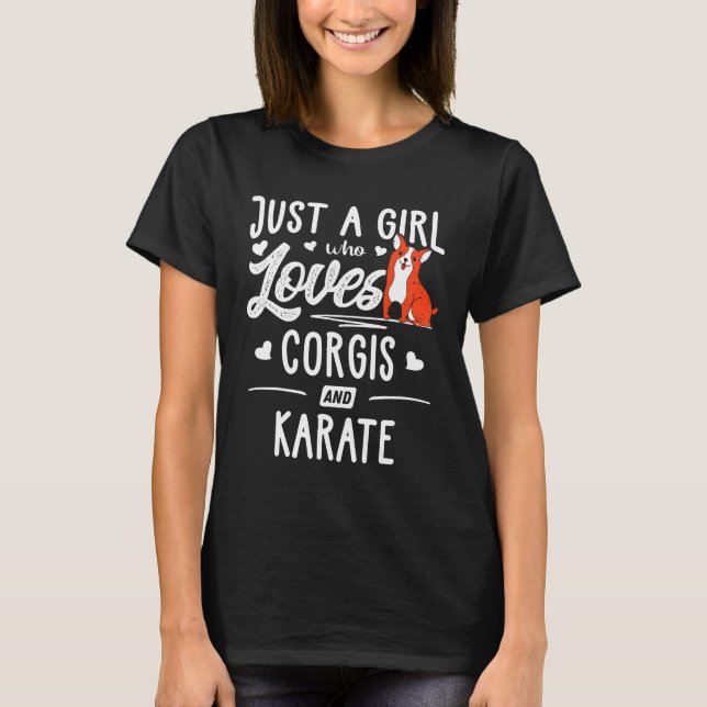 Corgis och Karate Women T Shirt (Framsida)