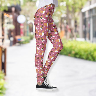 Corgis och Muffinsar Welsh Corgi Party Hat Leggings