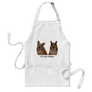 corgis Oh pojke! Kibble! Förkläde