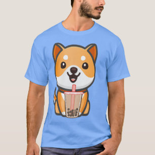Corgis Puppy Hund Boba Bubble Teas Kawaii Anime Pr T Shirt