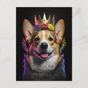 Corgis vykort Krona-Hund