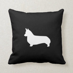 Corgisilhouetten kudder - gullig corgidesign kudde