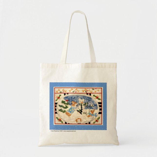 Corgisnögubbe Totebag Tygkasse (Framsidan)