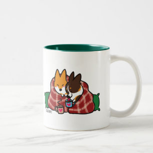 CorgiSnugglesmugg   CorgiThings Två-Tonad Mugg
