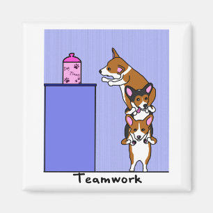 CorgiTeamworkmagnet Magnet
