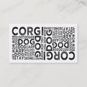 Corgitypografi Visitkort