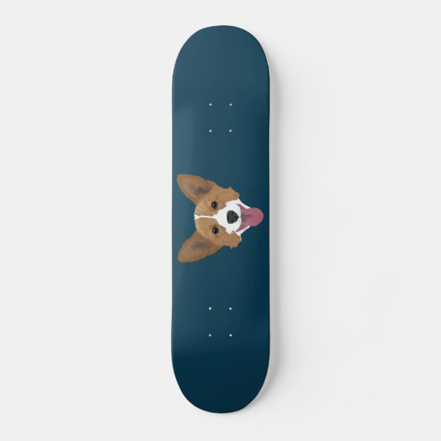 Corgivalp Mini Skateboard Bräda 18,5 Cm (Framsida)