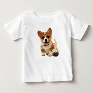 Corgivalp och ett stearinljus t-shirt