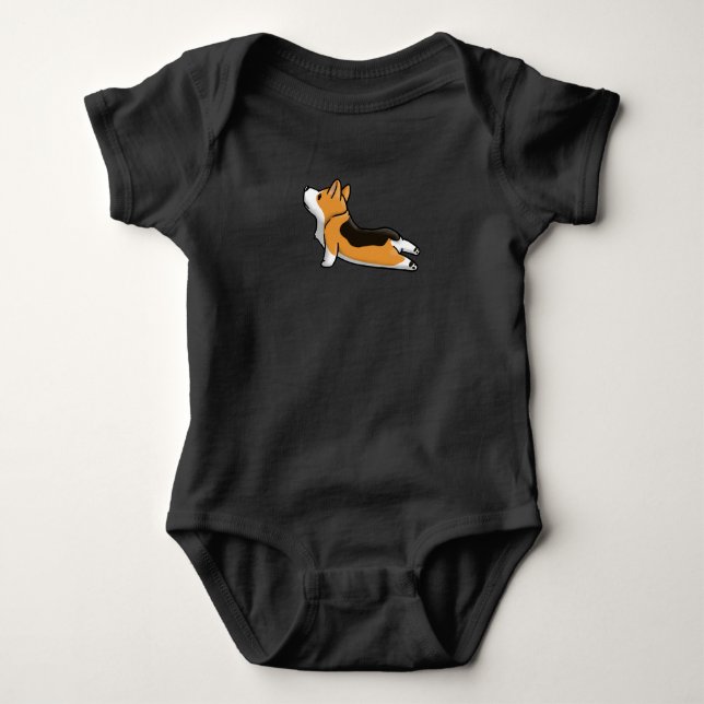 CorgiYoga T Shirt (Framsida)