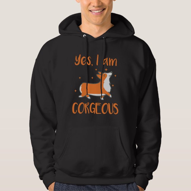 Corgous Corgi Hoodie (Framsida)