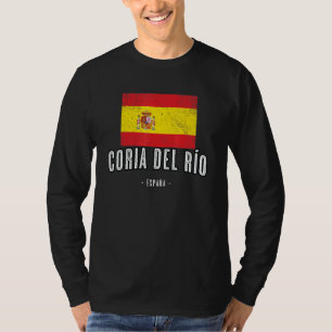 Coria Del Ro Spanien Es Flagga City Top - Bandera T Shirt