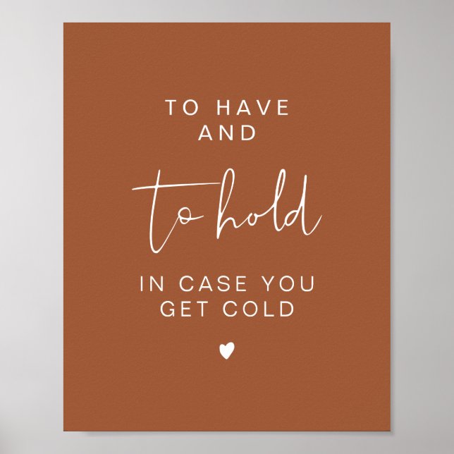 CORIANDER att ha och hålla Bröllop Blanket Poster (Framsidan)