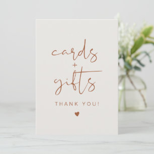 CORIANDER Bohemian Burnt Orange Cards & Gifts Sign Inbjudningar