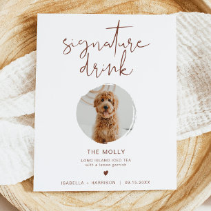 CORIANDER Boho 1 Photo Pet Namnteckning Drink Poster