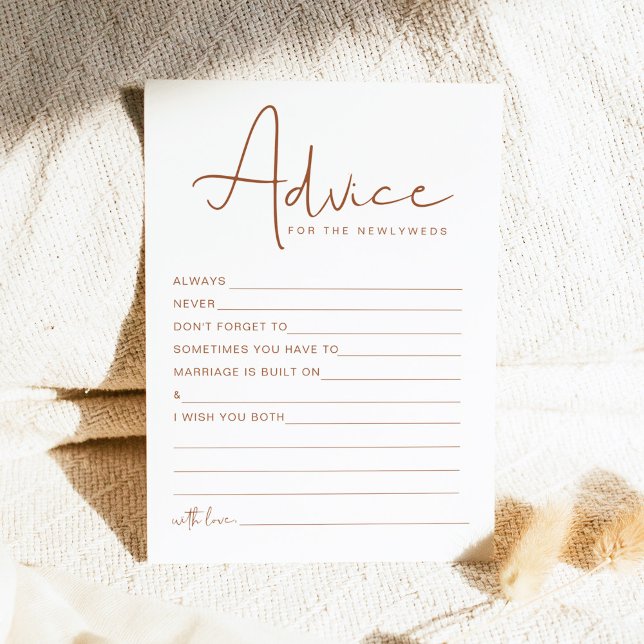 CORIANDER Boho Newlyed Advice and Önskemål Game Inbjudningar (Skapare uppladdad)