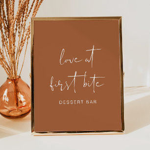 CORIANDER Boho Terracotta Dessert Pub Poster