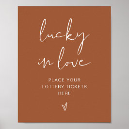 CORIANDER Boho Terrakotta Lucky in Love Skylt