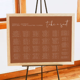 CORIANDER Modern Terracotta Landskap alfabetiskt Poster