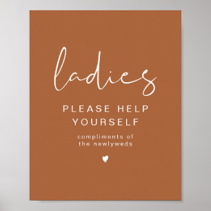 CORIANDER Terracotta Dam Bathroom Toiletry Poster