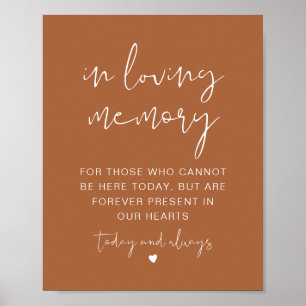 CORIANDER Terracotta i lov Memory Sign Poster