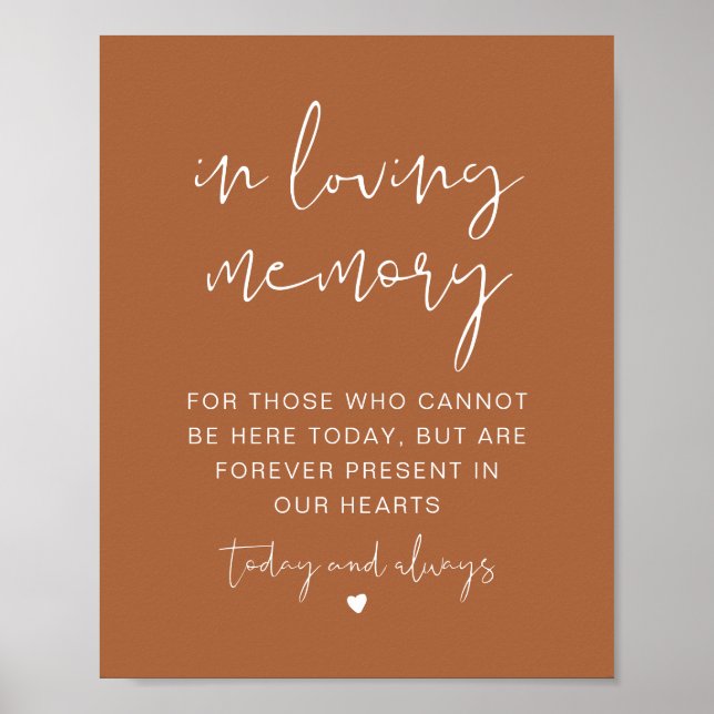 CORIANDER Terracotta i lov Memory Sign Poster (Framsidan)