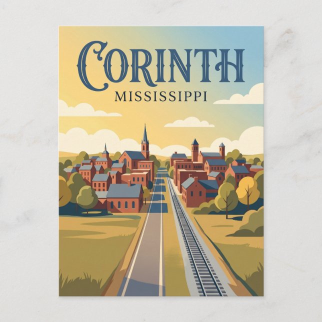Corinth Mississippi Vykort (Framsida)
