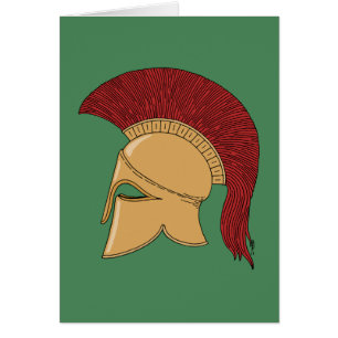 Corinthian Helmet Greeting Card Hälsningskort