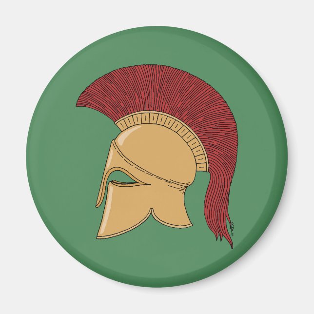 Corinthian Helmet Magnet (Framsidan)