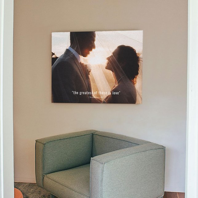 Corinthians Anpassningsbar Photo Kanvastryck (Corinthians "And the greatest of these is love" Custom Photo Canvas Print)