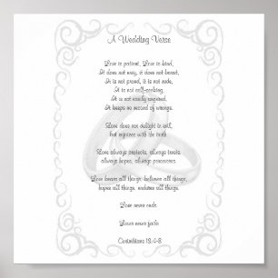 Corinthians som gifta sig Verse Poster