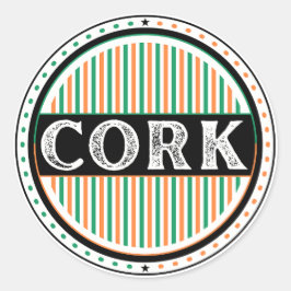 Cork City Pride-emblem – irländsk identitet Runt Klistermärke