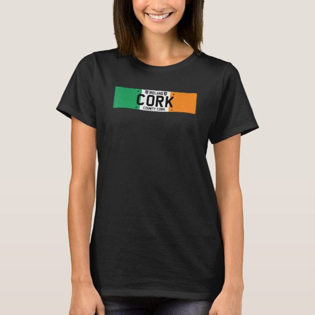 Cork Ireland T Shirt (Framsida)