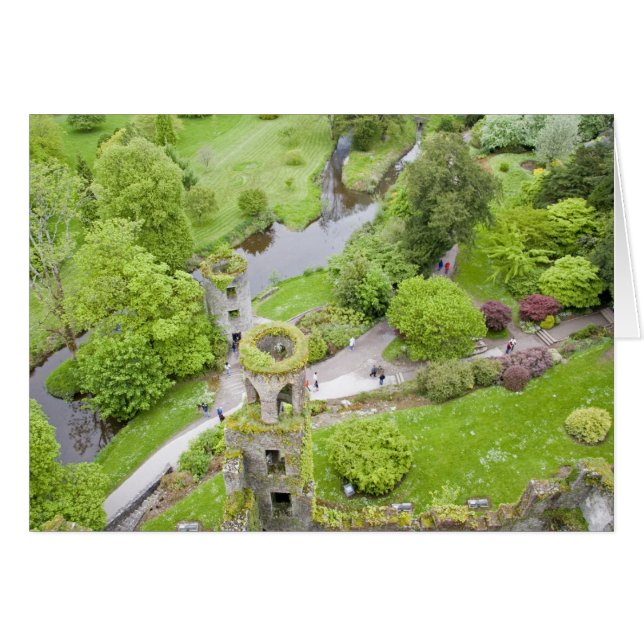 Cork, Irland. Det ökända Blarney Castle Hälsningskort (Framsidan Horizontal)