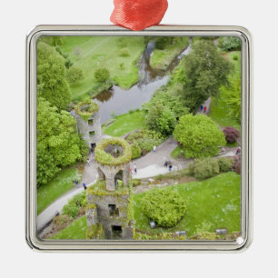 Cork, Irland. Det ökända Blarney Castle Julgransprydnad Metall