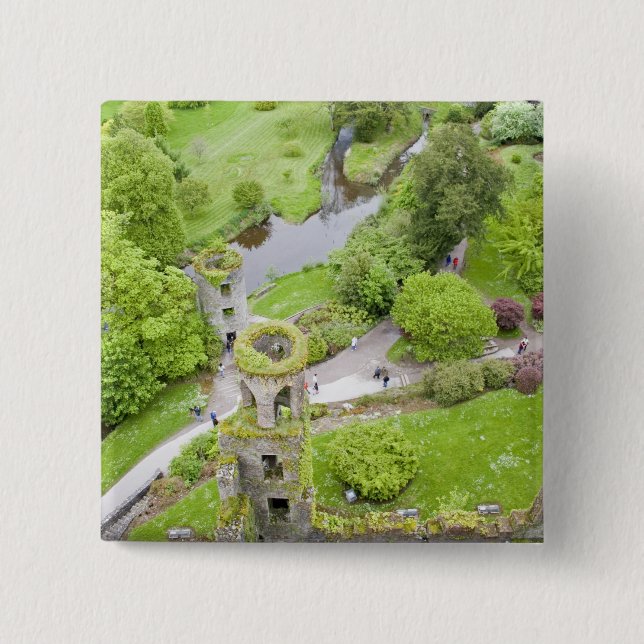 Cork, Irland. Det ökända Blarney Castle Knapp (Framsida)