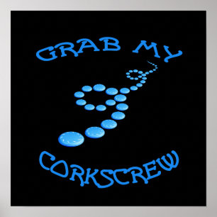 Corkskruv Frisbee Poster