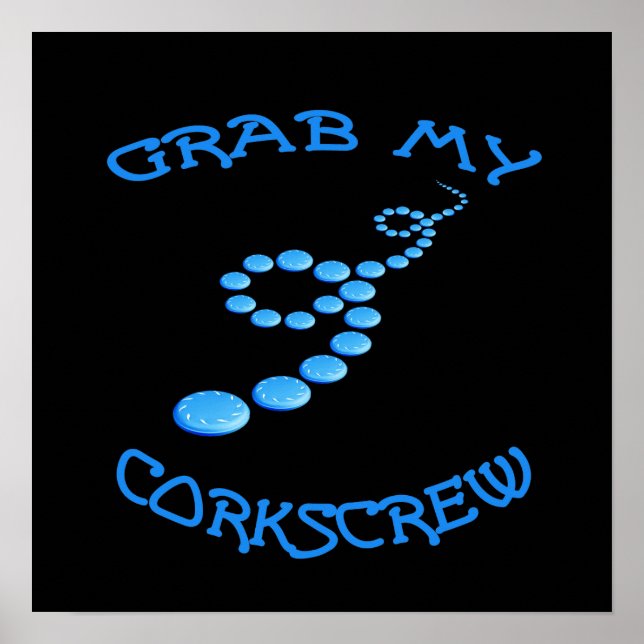Corkskruv Frisbee Poster (Framsidan)