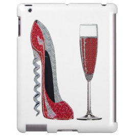 Corkskruv Red Stiletto och Champagne iPad Case