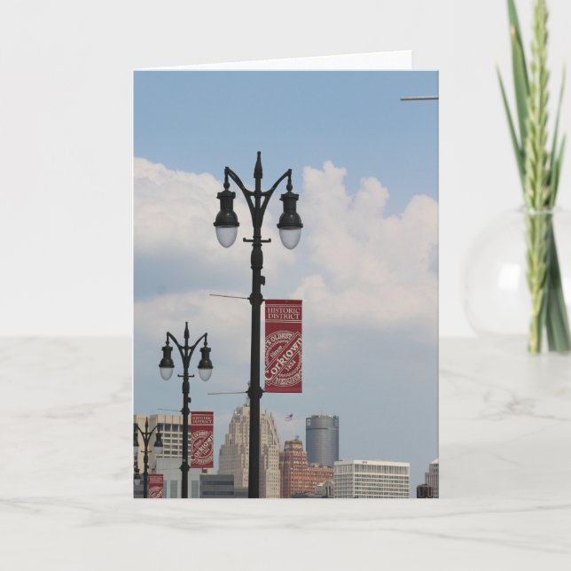 Corktown, Detroit, Michigan Greeting Card Kort (Framsida)