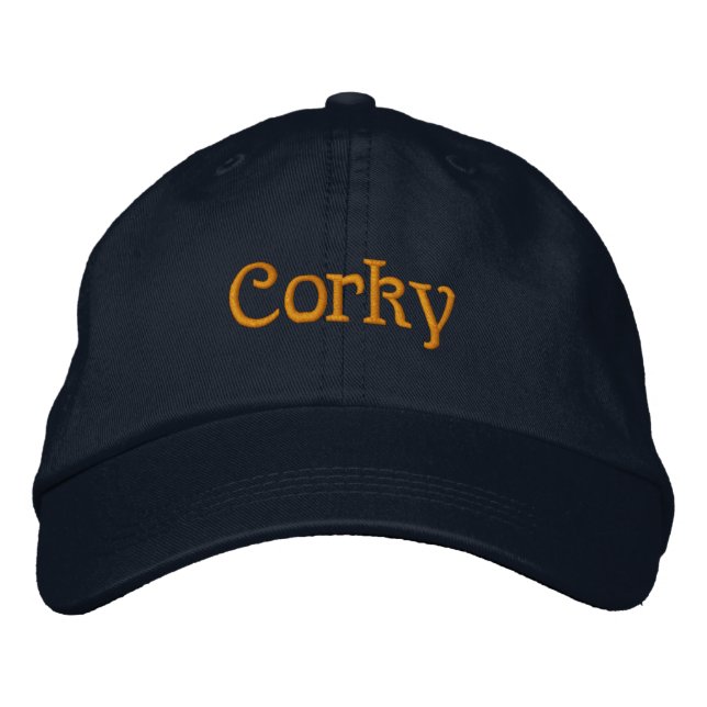 Corky Broderad Keps (Framsida)