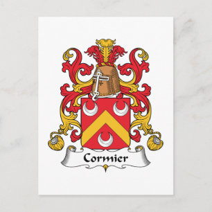 Cormier Family Crest Vykort