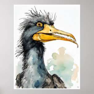 Cormorant - Art Print Poster